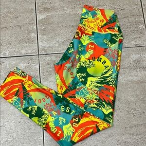 Vibrant Zumba Fitness Leggings